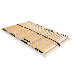 Slatted Bed Base with 28 Slats 7 Zones Length 200 cm 100 cm Fixed