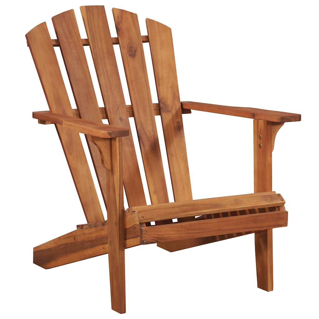 44117 vidaXL Garden Adirondack Chair with Footrest Solid Acacia Wood 3