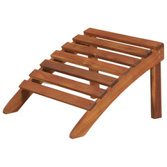 44117 vidaXL Garden Adirondack Chair with Footrest Solid Acacia Wood 4