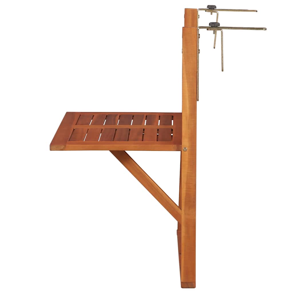 44118 vidaXL Hanging Balcony Table 64,5x44x80 cm Solid Acacia Wood 4