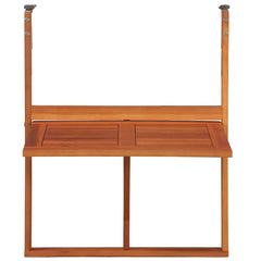 44118 vidaXL Hanging Balcony Table 64,5x44x80 cm Solid Acacia Wood 2