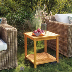 44128 vidaXL Side Table Solid Acacia Wood 45x45x45 cm 1