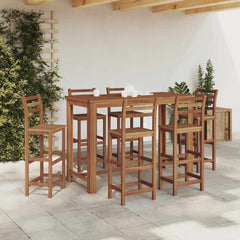 vidaXL Bar Table Solid Acacia Wood 150x70x105 cm 1