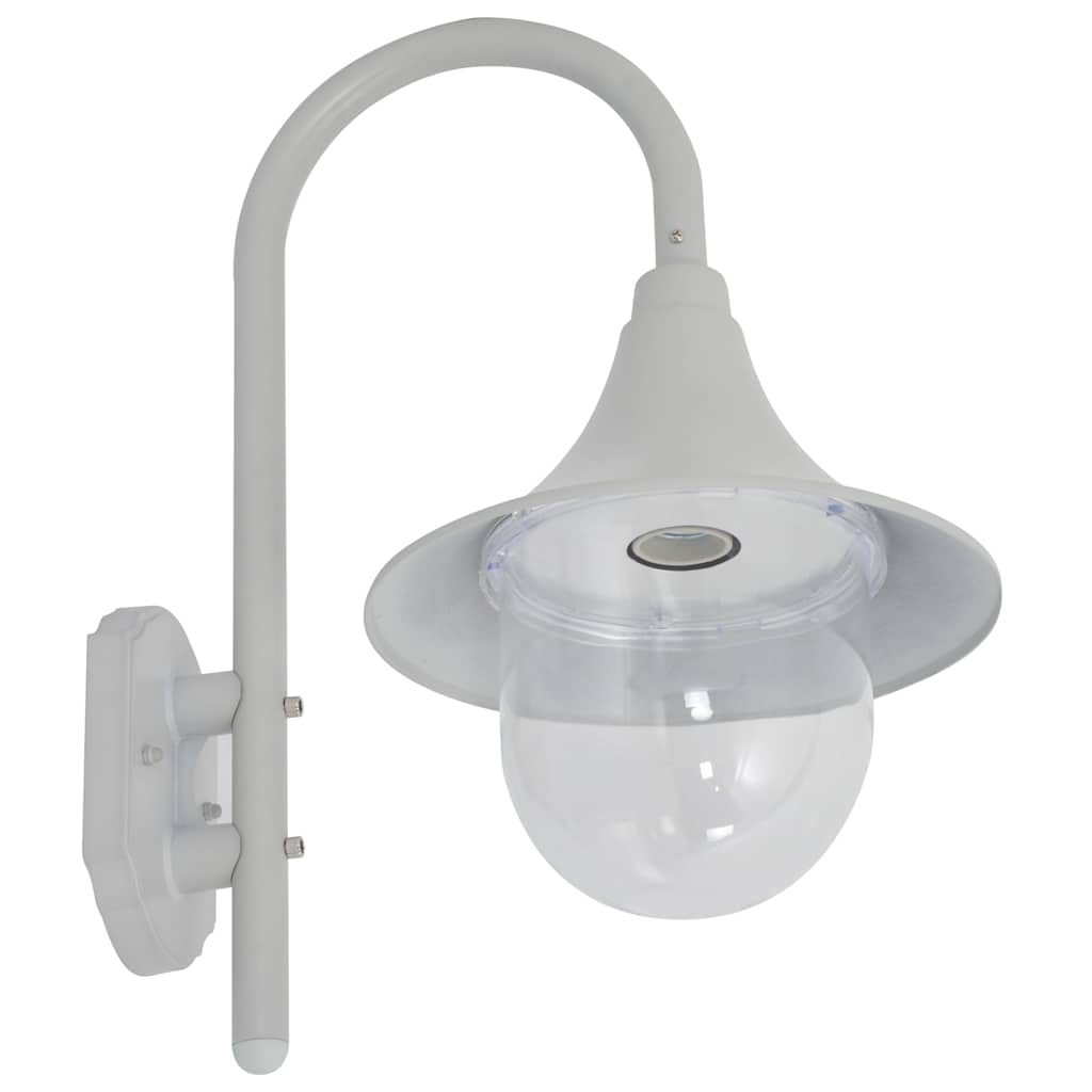 vidaXL Outdoor Wall Light | White | Aluminium and PVC | Medium 3