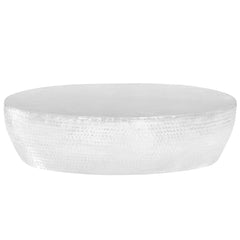 vidaXL Coffee Table Hammered Silver 100x50x28 cm Aluminium 2