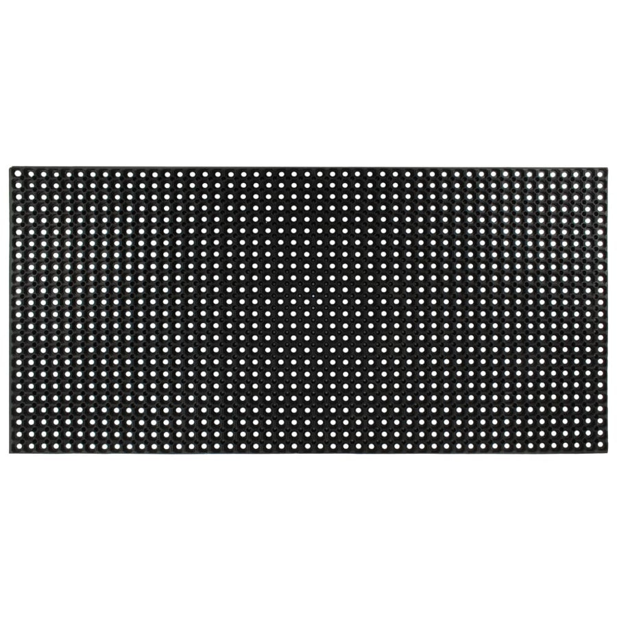 vidaXL Doormat | Black | 100% rubber | 100 x 150 cm | Non-slip 1