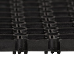 vidaXL Doormat | Black | 100% rubber | 100 x 150 cm | Non-slip 2