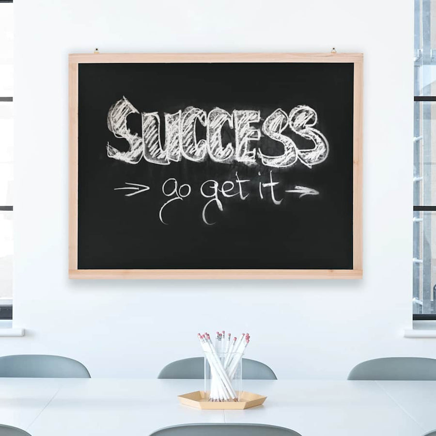 246429 vidaXL Wall-Mounted Blackboard Cedar Wood 60x80 cm 1