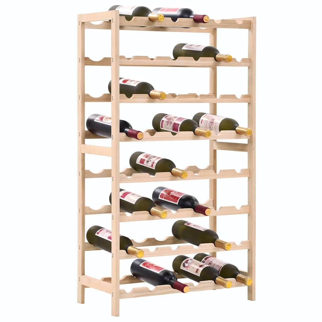 vidaXL Wine Rack Cedar Wood 57.5x28x102 cm 2