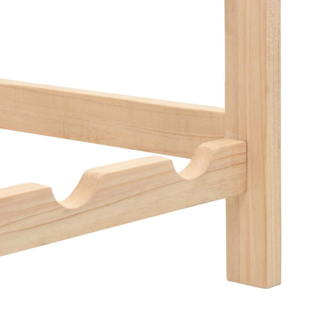 vidaXL Wine Rack Cedar Wood 57.5x28x102 cm 6