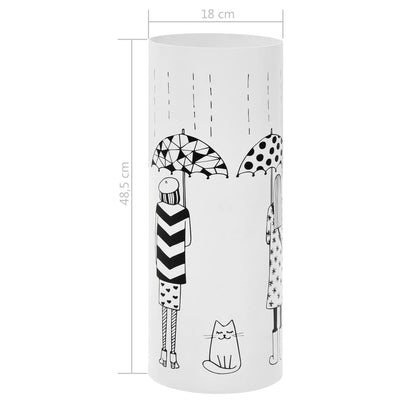 Umbrella Stand Women Steel White