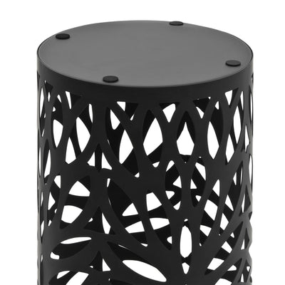 Umbrella Stand Leaves Steel Black