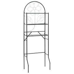 vidaXL Toilet Rack | Black | Steel | Standard | Toilet Rack | Rectangular 1