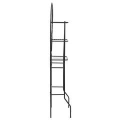 vidaXL Toilet Rack | Black | Steel | Standard | Toilet Rack | Rectangular 3