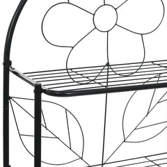 vidaXL Toilet Rack | Black | Steel | Standard | Toilet Rack | Rectangular 5