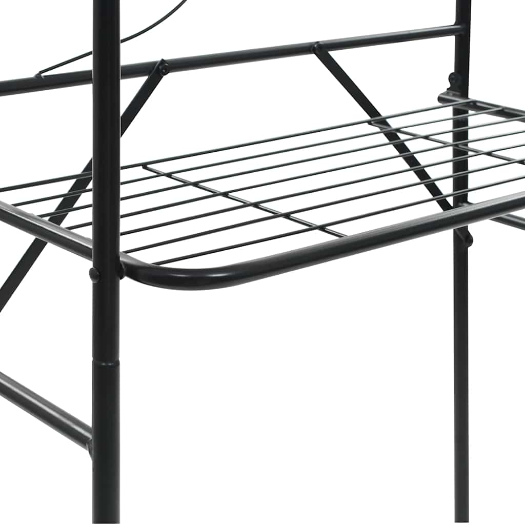 vidaXL Toilet Rack | Black | Steel | Standard | Toilet Rack | Rectangular 6