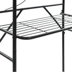 vidaXL Toilet Rack | Black | Steel | Standard | Toilet Rack | Rectangular 6