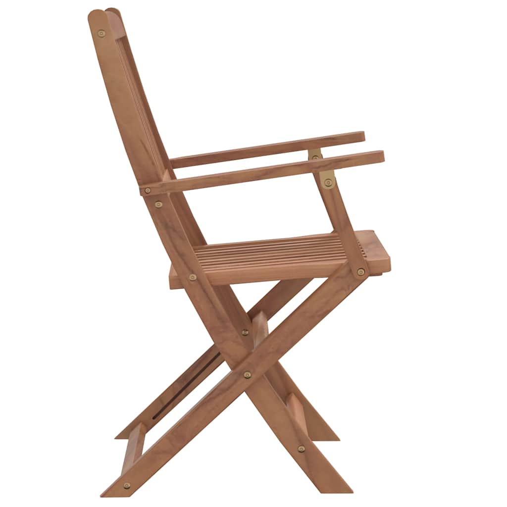 vidaXL 5 Piece Folding Outdoor Dining Set Solid Acacia Wood 6
