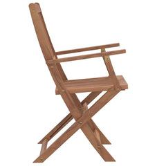 vidaXL 5 Piece Folding Outdoor Dining Set Solid Acacia Wood 6