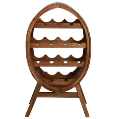 vidaXL Wine Rack 13 Bottles Solid Acacia Wood 2