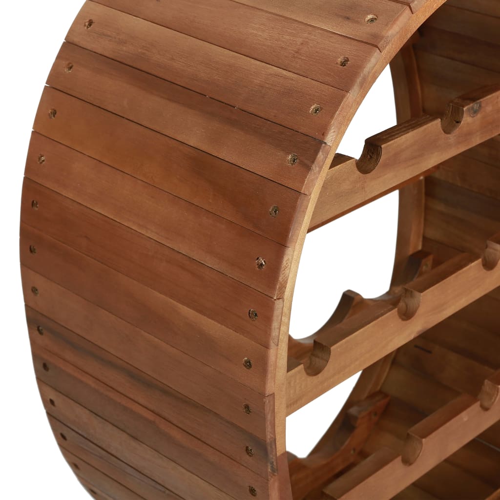 vidaXL Wine Rack 13 Bottles Solid Acacia Wood 5