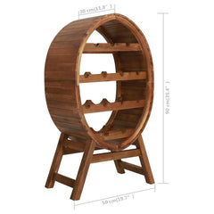 vidaXL Wine Rack 13 Bottles Solid Acacia Wood 6