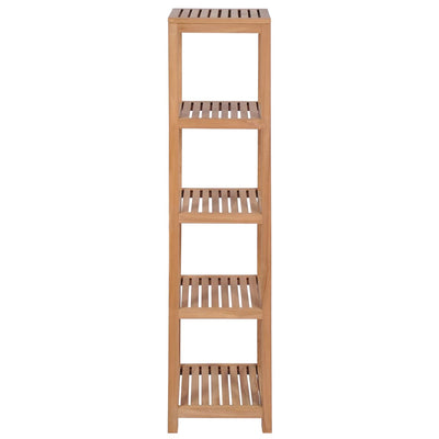 4-Tier Bathroom Storage Rack Solid Teak 42x42x165 cm