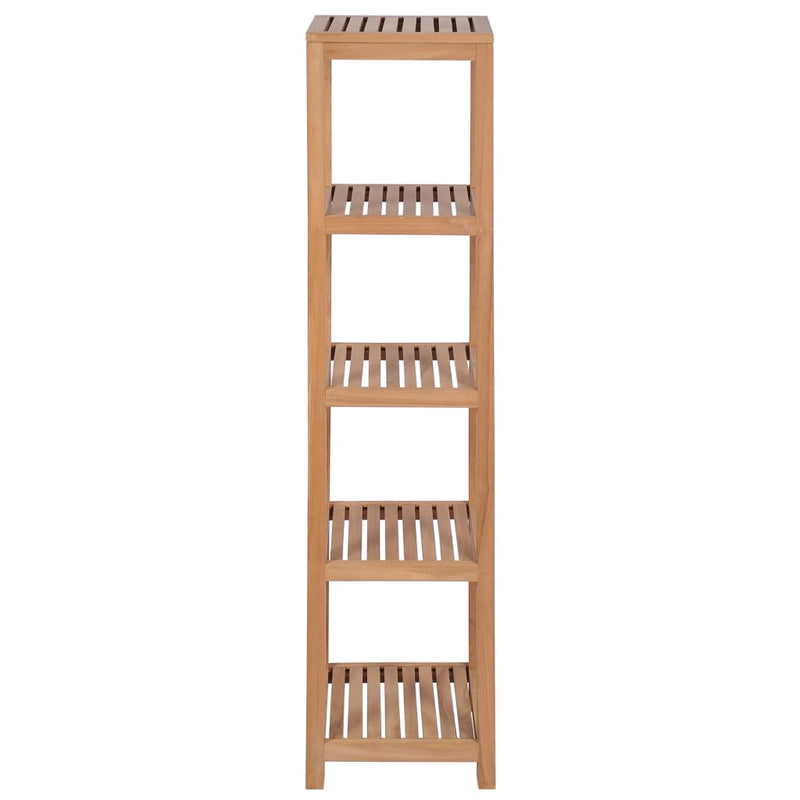 4-Tier Bathroom Storage Rack Solid Teak 42x42x165 cm