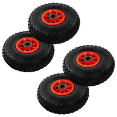 vidaXL Sack Truck Wheels 4 pcs Rubber 3.00-4 (245x82) 1