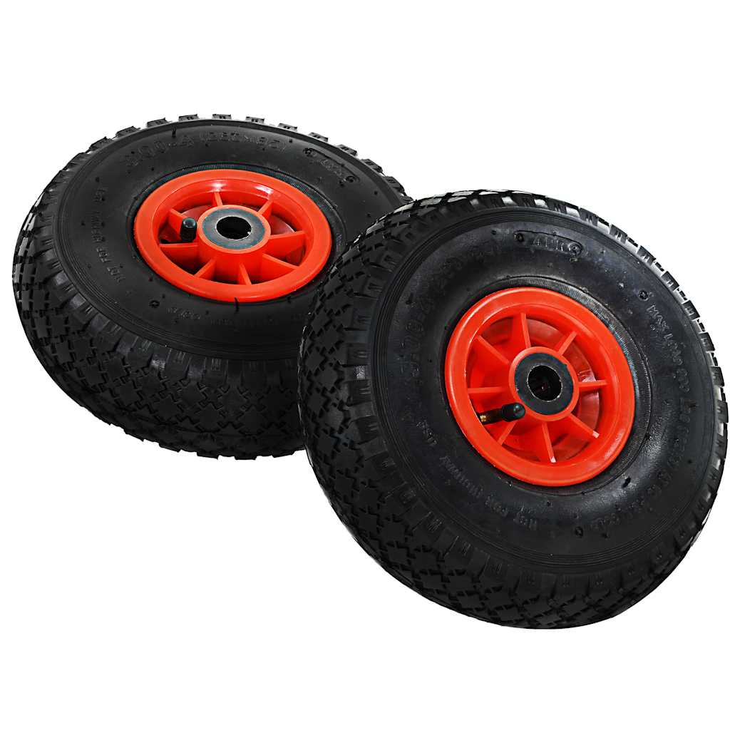 vidaXL Sack Truck Wheels 4 pcs Rubber 3.00-4 (245x82) 2