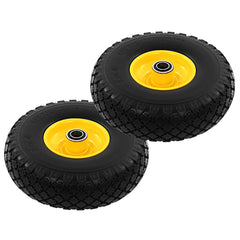 vidaXL Sack Truck Wheels 2 pcs Solid PU 3.00-4 (260x85) 1