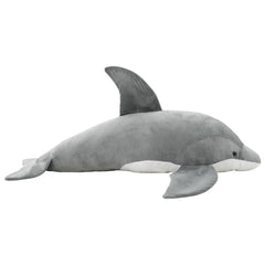 vidaXL Dolphin Cuddly Toy Plush Grey 1