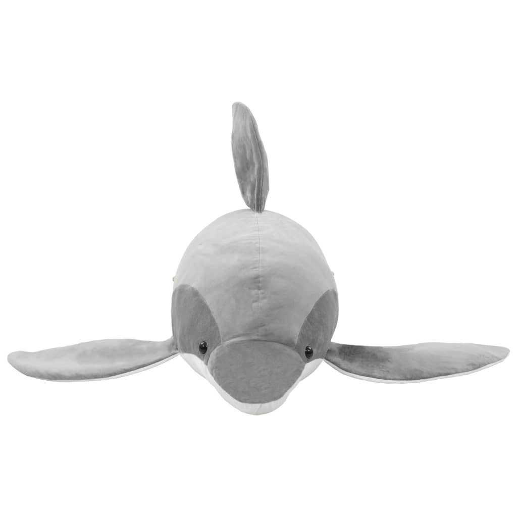 vidaXL Dolphin Cuddly Toy Plush Grey 3