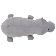 vidaXL Hippo Cuddly Toy Plush Grey 4