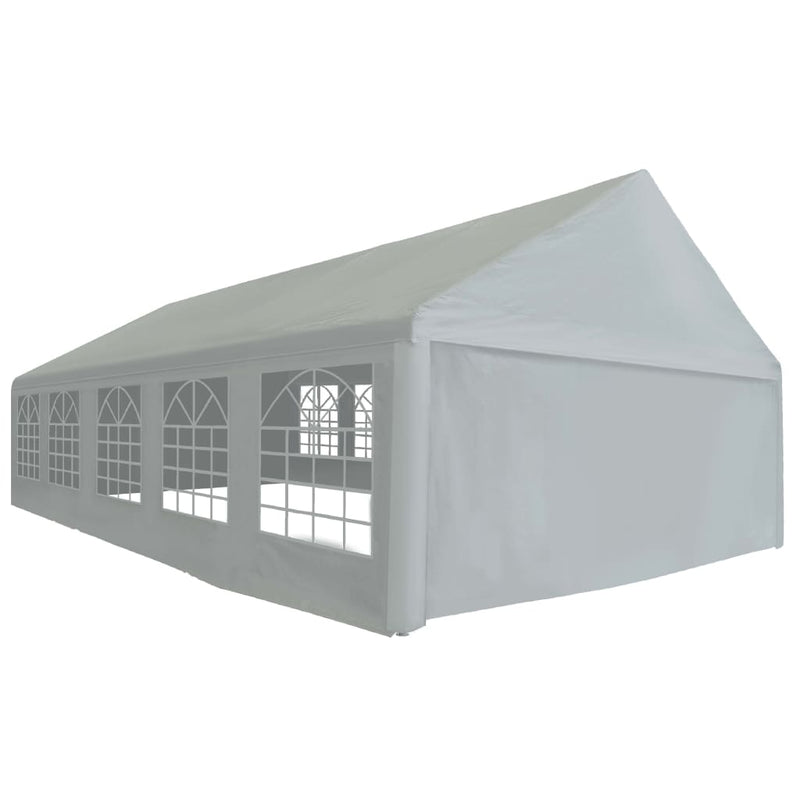 Party Tent PE 5x10 m Grey