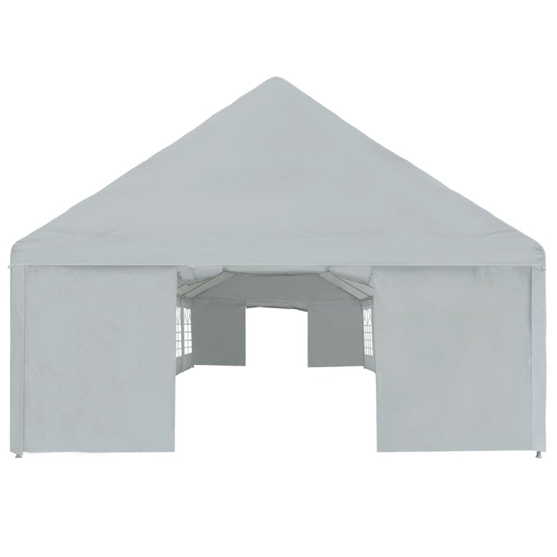 Party Tent PE 5x10 m Grey