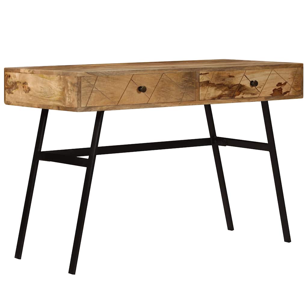 246718 vidaXL Writing desk with Drawers Solid Mango Wood 110x50x76 cm 2