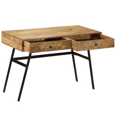 246718 vidaXL Writing desk with Drawers Solid Mango Wood 110x50x76 cm 4