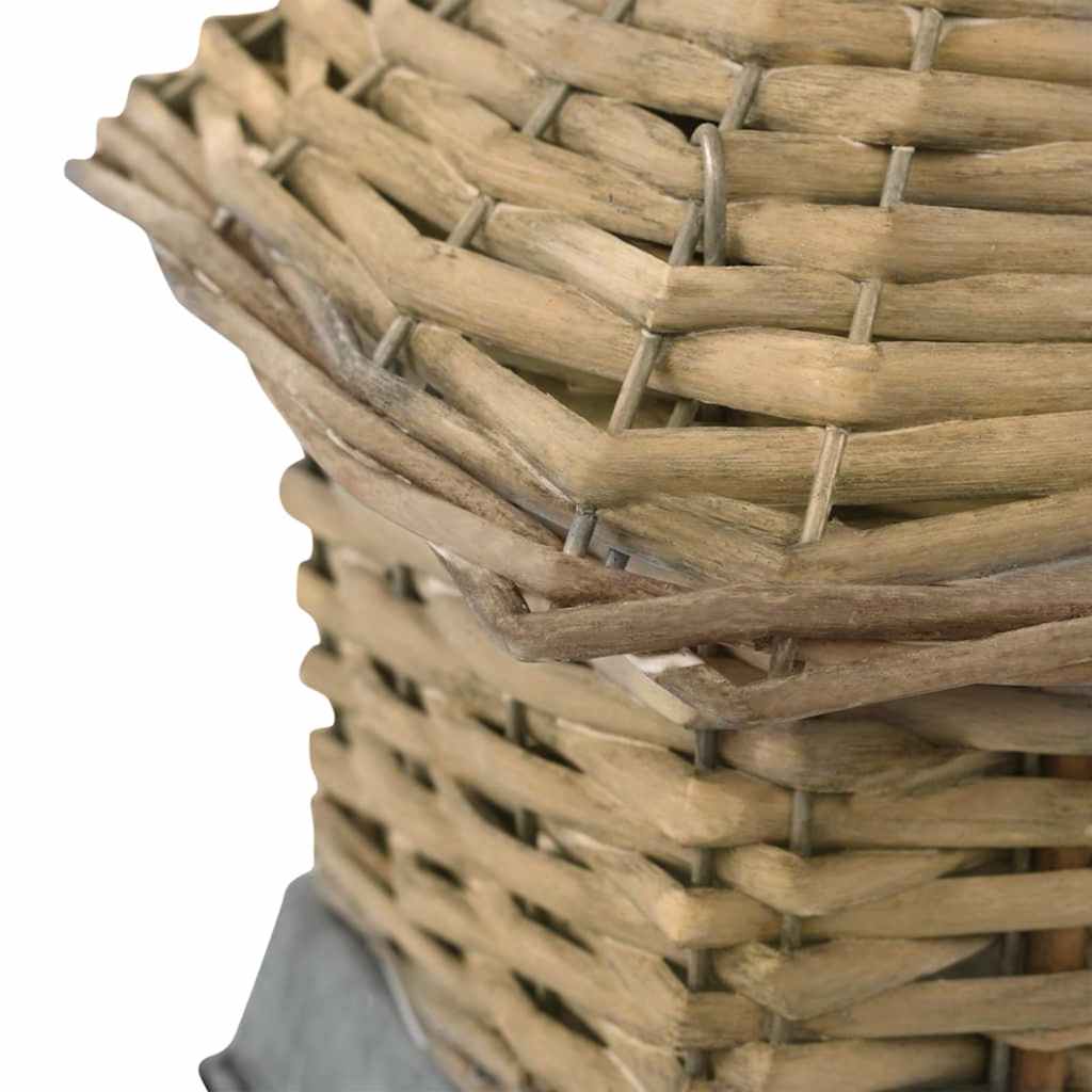 vidaXL Bird House | Brown | Cast iron, real rattan | Small | Durable | Aviary 3