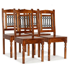 vidaXL Dining Chairs 4 pcs Solid Wood Classic 1