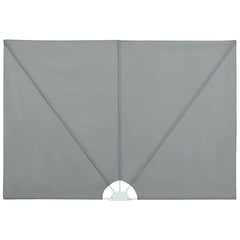vidaXL Collapsible Terrace Side Awning Grey 300x150 cm 2