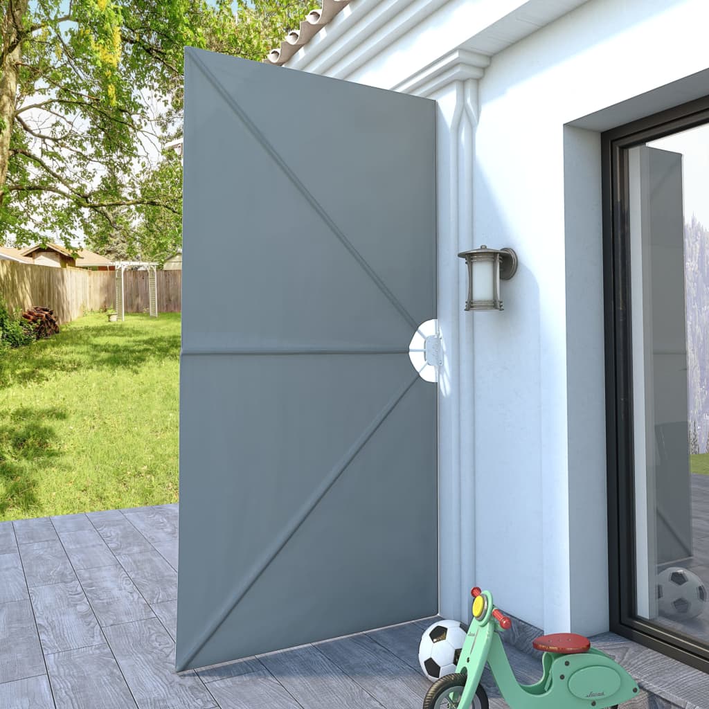 vidaXL Collapsible Terrace Side Awning Grey 300x150 cm 3