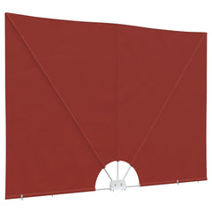 Collapsible Terrace Side Awning Terracotta