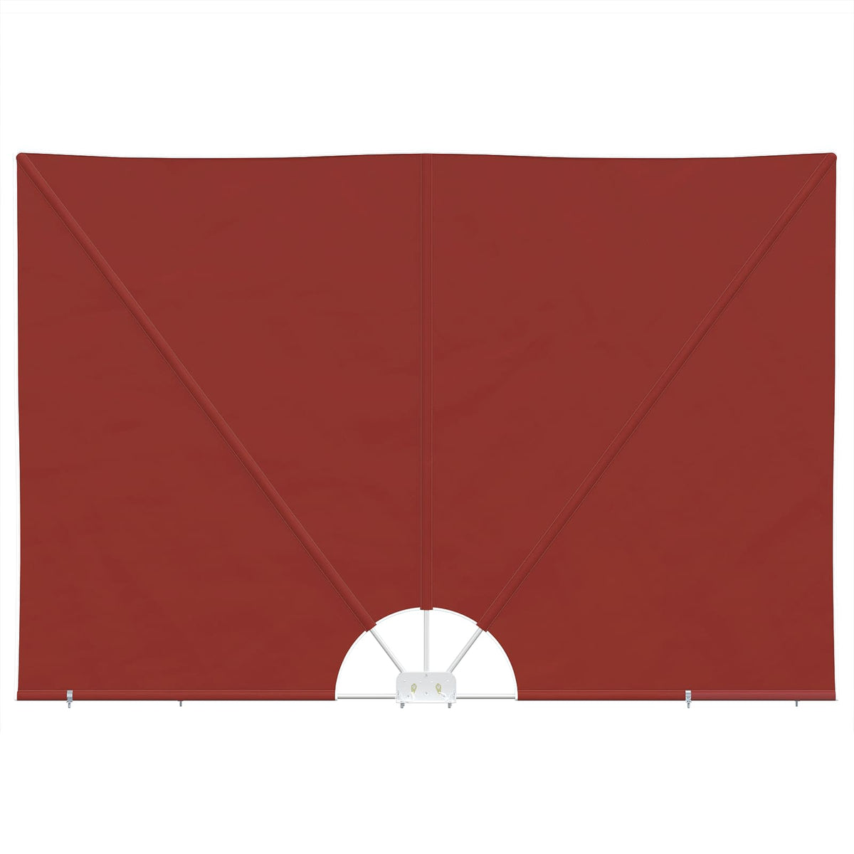 Collapsible Terrace Side Awning Terracotta