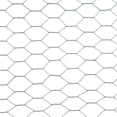 vidaXL Chicken Wire Fence Steel with PVC Coating 25x1.2 m Green 4