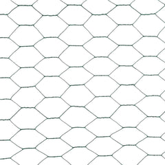 vidaXL Chicken Wire Fence Steel with PVC Coating 25x1.2 m Green 4