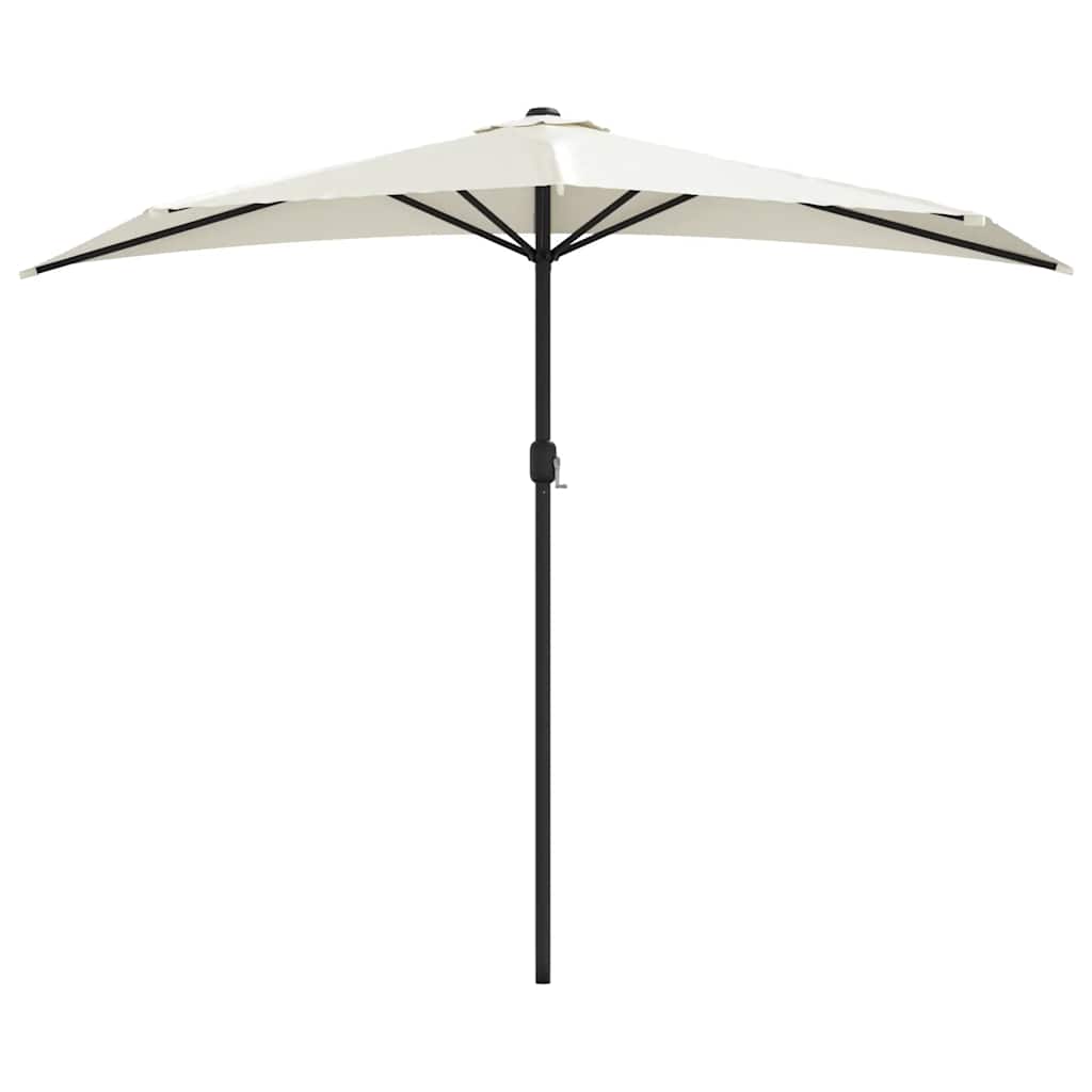 vidaXL Garden Parasol | Sand | Polyester fabric, Aluminium pole, Steel ribs 3