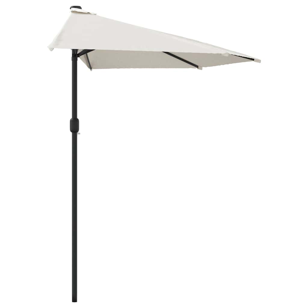 vidaXL Garden Parasol | Sand | Polyester fabric, Aluminium pole, Steel ribs 4