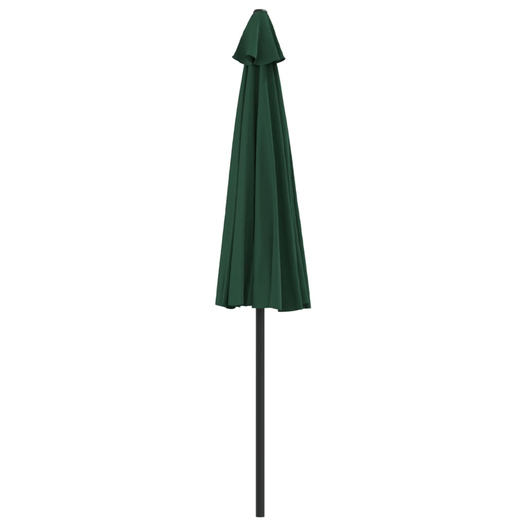 vidaXL Garden Parasol | Green | Polyester, Aluminium, Steel | 270 x 144 x 222 cm 5