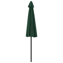 vidaXL Garden Parasol | Green | Polyester, Aluminium, Steel | 270 x 144 x 222 cm 5
